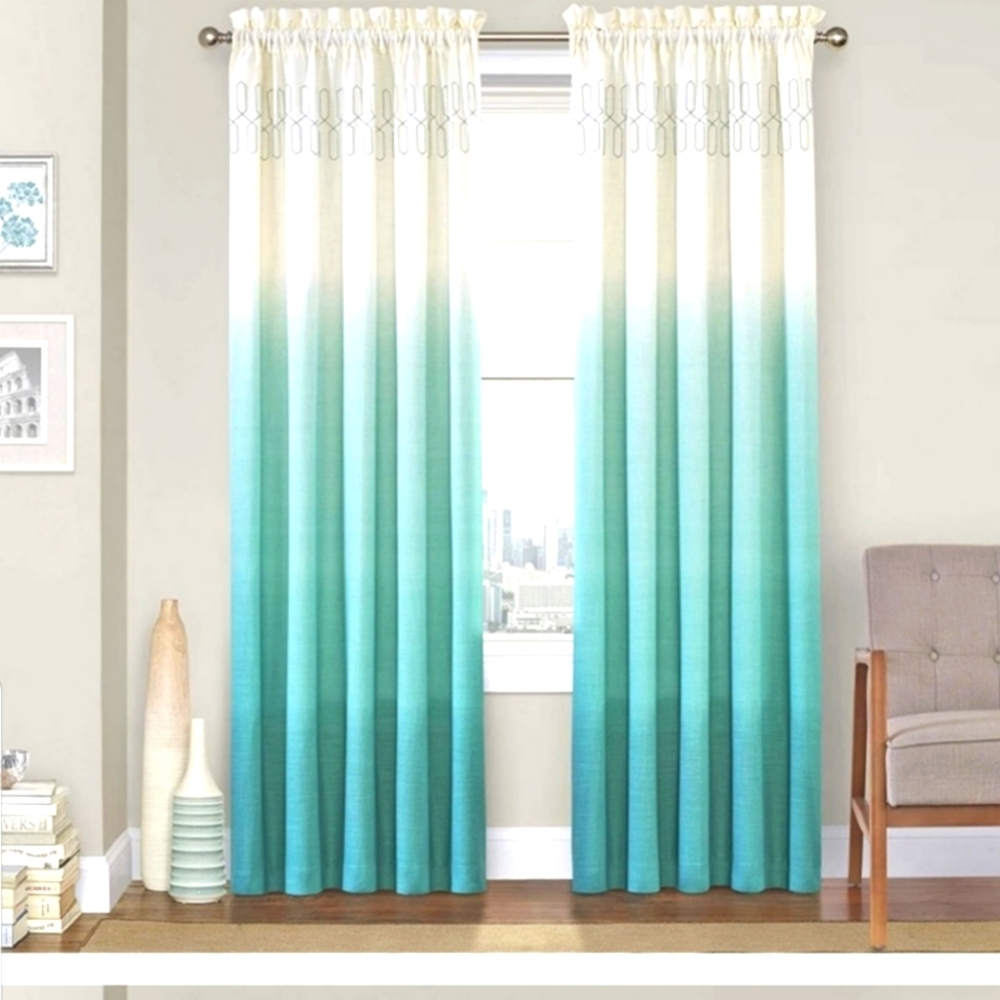 New Vue Arashi Ombre Indigo Window Drapery One Rod Pocket Panel